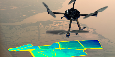 Drohnen, die landwirtschaftliche Nutzflächen vermessen, sind nur eine von vielen Auswirkungen der Digitalisierung in der Lebensmittelproduktion.
